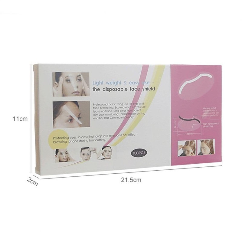 WUZIA 100PCS Clear Face Visors Plastic Eye Shield Plastic Transparent