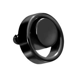 PIERCINGLINE Titanium Screw Attachment with External Thread 0.9 mm Ring with Disc Piercing Attachment Replacement Choice of Colours, Titanium