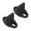JUBEST Black Aluminum Floor Guide for Sliding Barn Door Hardware