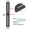 eoere 6 PCS 14-1/4" Black Flat Mending Plate, Slidable Straight
