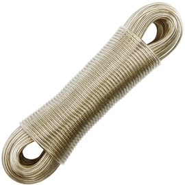 Washing Line Rope Strong, 20m Heavy Duty Extra Strong Steel Core Clothes Lines, Strong Washing Line, Rust-proof and Waterproof for Outside Garden