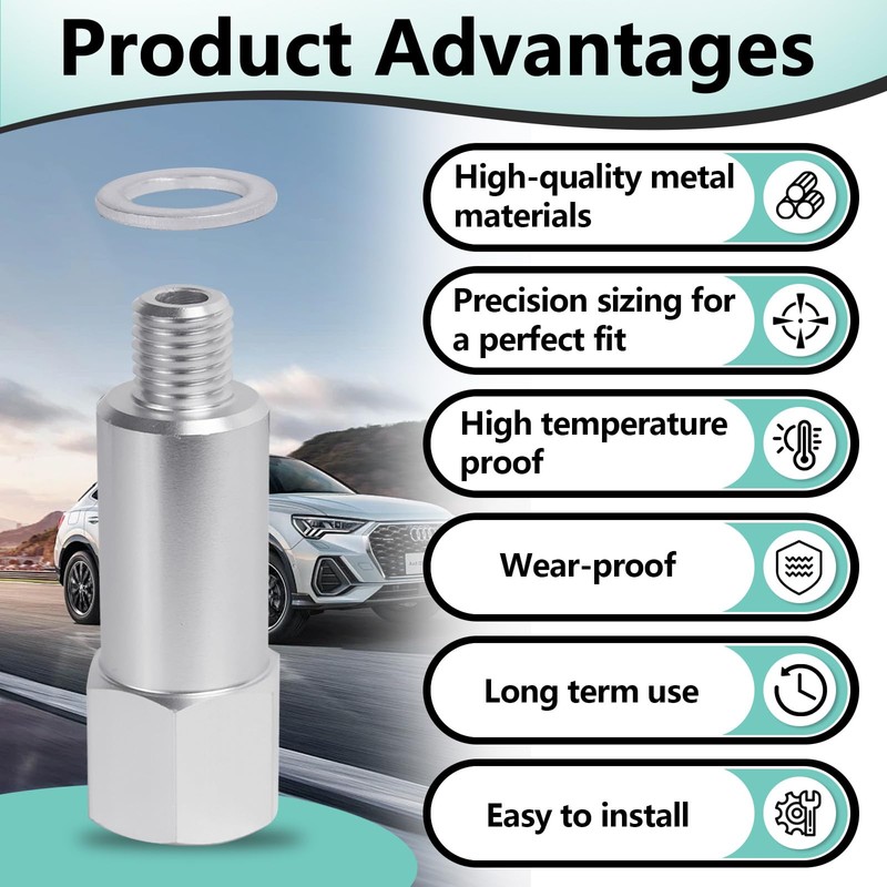 2 PCS Coolant Water Temperature Sensor Adapter Compatible with LS