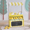 Teamson Kids Wooden Lemonade Stand for Toddlers, Pretend Play Grocery