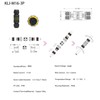 KLJ Waterproof Cable Connector, IP68 Connection Terminals, 3-Pin M20 Plug,