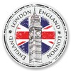 2 x 10cm London England UK Vinyl Sticker Travel Luggage