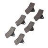 6PCS Brake Pads Low Noise Aging Resistant Consistent Braking Replacement