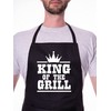 Print4U King Of The Grill BBQ Cooking Novelty Apron Black