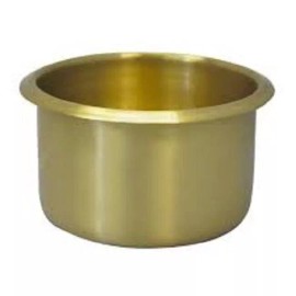 2 Jumbo brass drink cup holders
