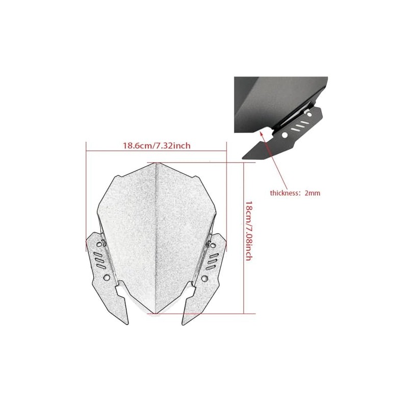 Motorcycle Windscreen for Y&amaha MT125 MT-125 MT15 MT-15 2019-2023 2022