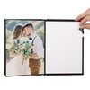 Neil Enterprises Inc. 5" x 7" Black Leather Self-Stick Photo