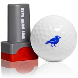 ZEETY Golf Ball Stamp, Golf Ball Stamper, Reusable Self-Inking Golf Ball Stamp Marker to Identify Golf Balls, Golf Gift Golf Accessories for Men and Women Golfers (Birdie)