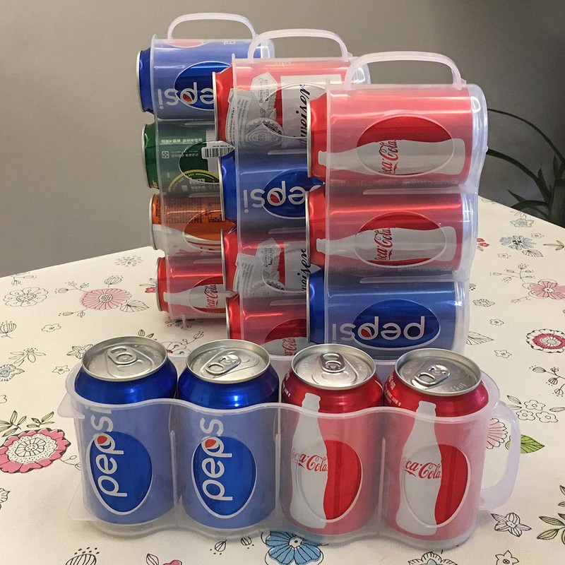 Set of 2 Portable Beverage Can Holder Fridge Can Holder
