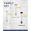 kudos Brushed Nickel Pendant Lights Kitchen Island, Large Pendant Light