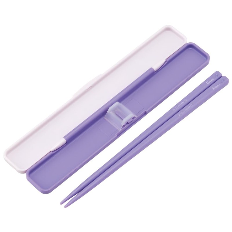 Skater ABC3AG-A Sanrio Chopsticks & Chopsticks Case Set, Chromi, Flower