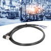 M12 Connector Cable 4 Pin Shielded Right Angle Waterproof Aviation
