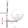 Nicesail 8 Inch Double-Side Wall Mounted Mirror Magnified 10x Makeup