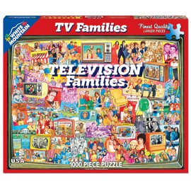 White Mountain Puzzles TV Families - 1000 Piece Jigsaw Puzzle