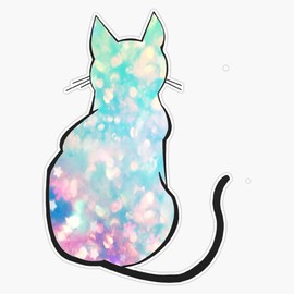 Magnet Hologram Cat Magnet Bumper Sticker Car Magnet Flexible Reuseable Magnetic Vinyl 5"