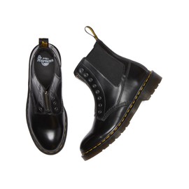 Dr. Martens Unisex 1460 Gusset Leather Boots Fashion, Black, 9 US Men