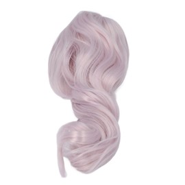 Doll Wig Long Curly Soft Silk Comfortable Touch 1/3 Ball Jointed Doll Hair for 22‑23cm Head Circumference Purple