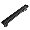 EXF Offset Linear Shower Drain 22 Inch Matte Black with