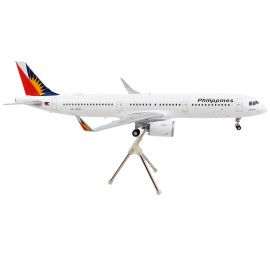 DCD Airbus A321neo Commercial Aircraft Diecast Model Series 1/200 'Philippine Airlines' White Tail Graphics 'Gemini 200' Resin