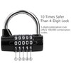 Hedume 2 Pack 5-Digit Horizontal Combination Padlock, 5 Digit Combination