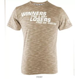 Fairtex TST77  "Winners" T Shirts Brown (Medium)