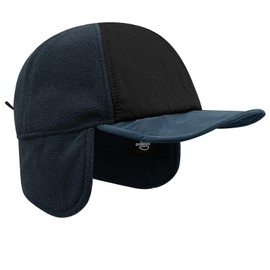 Clape Unisex Baseball Cap with Ear Flaps Warm Woolen Winter Caps Ear Protection Dad Hats Outdoor Running Hat Foldable Trapper Hat