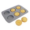 PME Non Stick 6 Cup Tart Pan, Carbon Steel