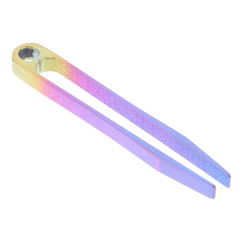 DOITOOL 5pcs Titanium Tweezers Camping Gear Keychain for Travel Outdoor