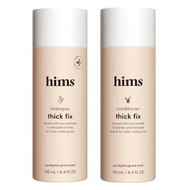 hims Thick Fix - Juego de champú y acondicionador – Saw Palmetto para un crecimiento y engrosamiento saludable del cabello, limpieza del cuero cabellu
