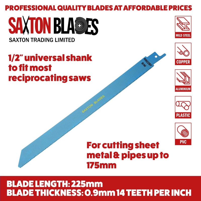 RPR20MXB Saxton 20 Blade Reciprocating Sabre Saw Combo Wood Metal