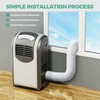 Innconee 1 Set 78.7'' Portable Air Conditioner Hose with Coupler