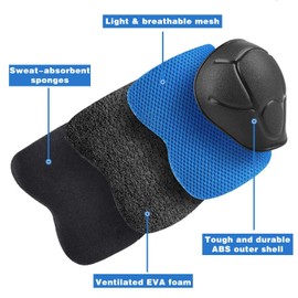 CKE Knee Pads for Kids Kneepads and Elbow Pads Toddler Protective Gear Set Kids Elbow Pads and Knee Pads for Girls Boys with Wrist Guards 3 in 1 for Skating Cycling Bike Rollerblading Scooter(Blue）