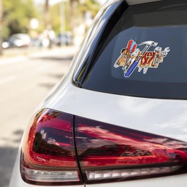 Handyman Sticker Handy Tool Belt Carpenter Construction Vinyl Sticker Decal - Durable Car Bumper & Window Emblem Laptop Bumper Skateboard Luggage Sticker for Truck Hardhat Stickers for Men 4.5" sq21