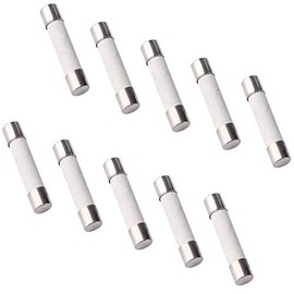 500V 20A Fast Acting Low Breaking Capacity 6x30mm Cartridge Ceramic Fuses - (10 Pcs)