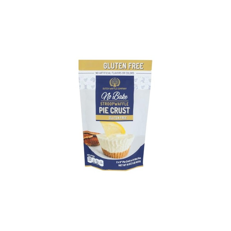 No Bake Stroopwafel Pie Crust - GLUTEN FREE, 16oz (3