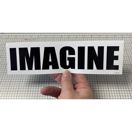 Gear Tatz Imagine New Car Bumper Magnet John Lennon Tribute for Cars for Trucks for Adults