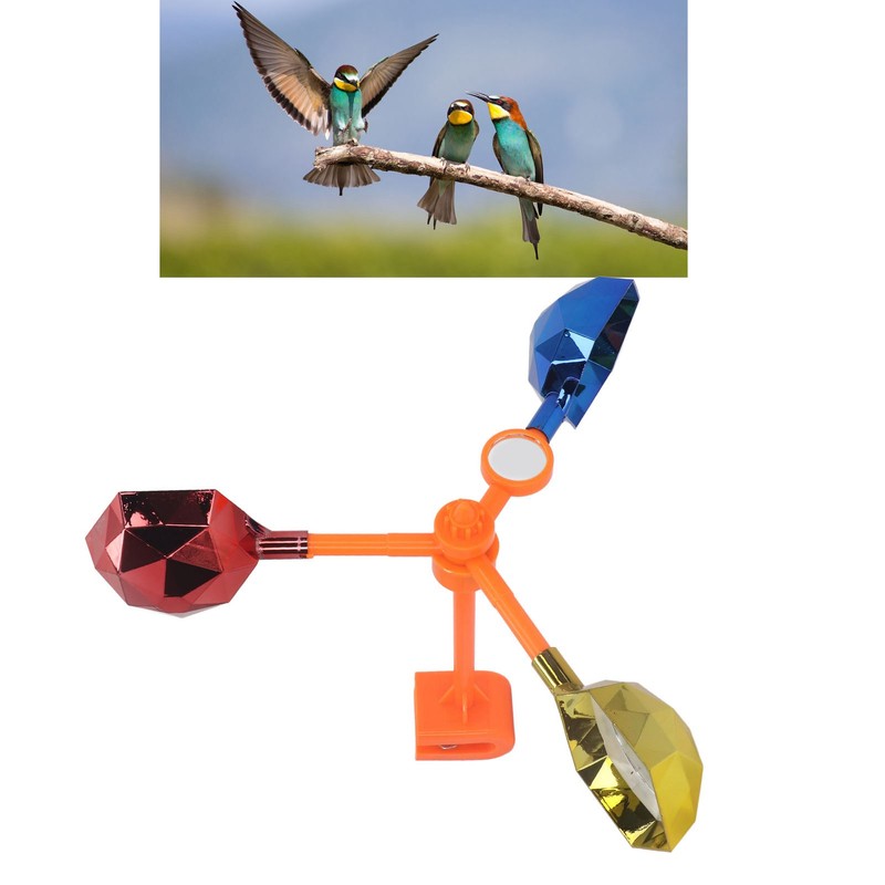 Bird Deterrent 360° Flashing Rotating Wind Drive Bird Repeller Animal