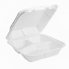 Concession Essentials- Foam Containers 3 Compartment / 9" x 9"