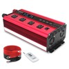 LVYUAN Power Inverter with 4 AC Outlets, LCD Display, Wireless