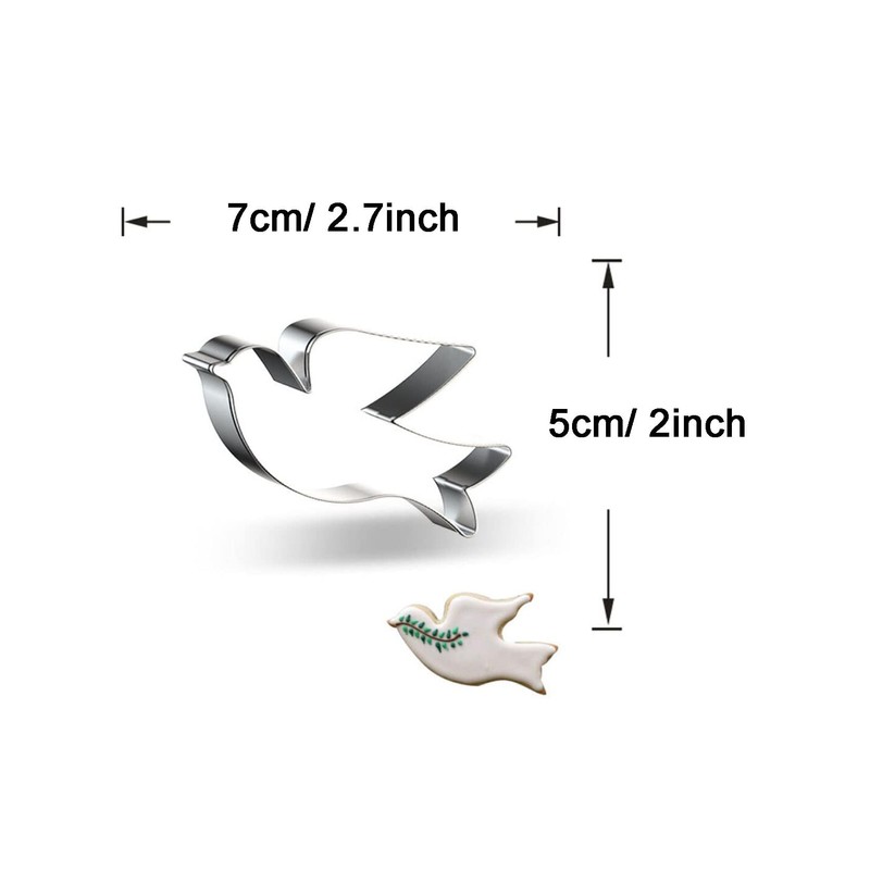 WDYJMALL Carrier Pigeon Bird Shape Cookie Cutter
