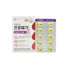Chong Kun Dang Health 종근당건강㈜ 프로메가 오메가3 트리플 654mg x 60캡슐 / 종근당건강㈜ 프로메가 오메가3 트리플 654mg x 60캡슐
