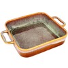 jinsongdafa 9" x 9"Square Casserole Dish, 1.8 Qt Ceramic Au