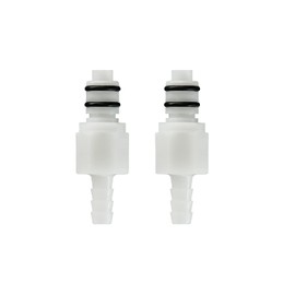 BBTUS Pack of 2 14 Inch 38 Inch 516 Inch Plastic Hose Barb Valve Inline Coupling Insert Quick Connector Quick Shut Off Hose Joint Pipe Connector Male
