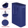 efluky Slim Laundry Basket, Narrow Laundry Hamper with Handles, Collapsible