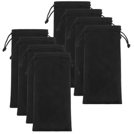 Pack of 8 Soft Glasses Case, Sunglasses Bag, Microfibre Glasses Bag, Slip-in Glasses Bag, Jewellery Bag, Glasses Bag for Protection and Storage