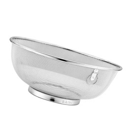 OUNONA Stainless Steel Rice Washing Sieve Mesh Strainer Drain Basin Paint Strainer Sieve for Baking Kitchen Washing Basket Stainer Steel Strainer Fine Mesh Colander Seive Fruit Washbasin