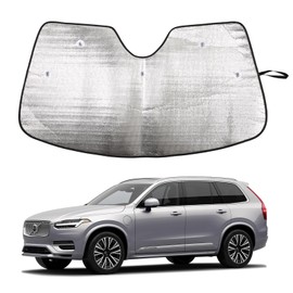 Windshield Sunshade for Volvo XC60 2023, Front Windshield Sun Shade, Foldable Reflective Sun Visor, Screen Shield Cover UV Blocker Protector HeatShield